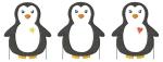 3 ITH-Stickdateien Pinguin LED-Teelicht-Cover im Set für 10 x 10 cm Stickrahmen